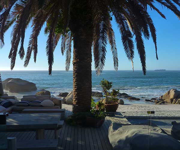 Clifton beaches viewed from above along Cape Town Atlantic Seaboard