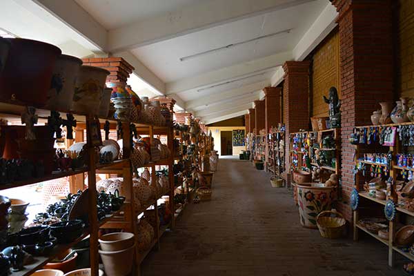 Colourful handmade textiles and crafts at Mercado de Artesanías in Oaxaca