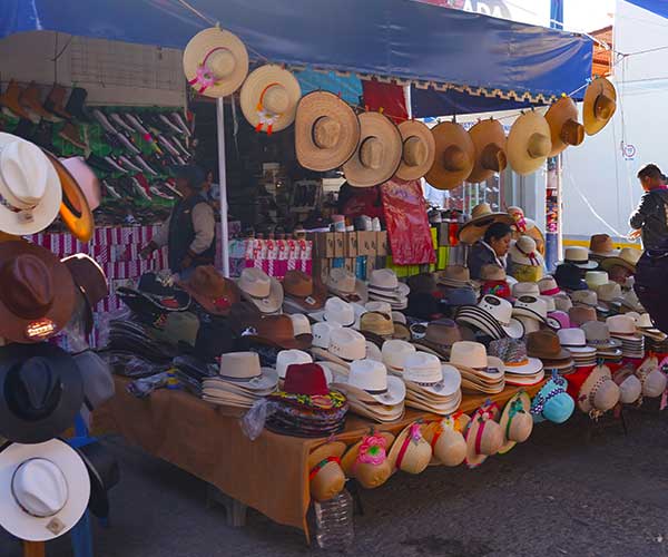 Traditional Sunday market in Tlacolula Oaxaca with local produce