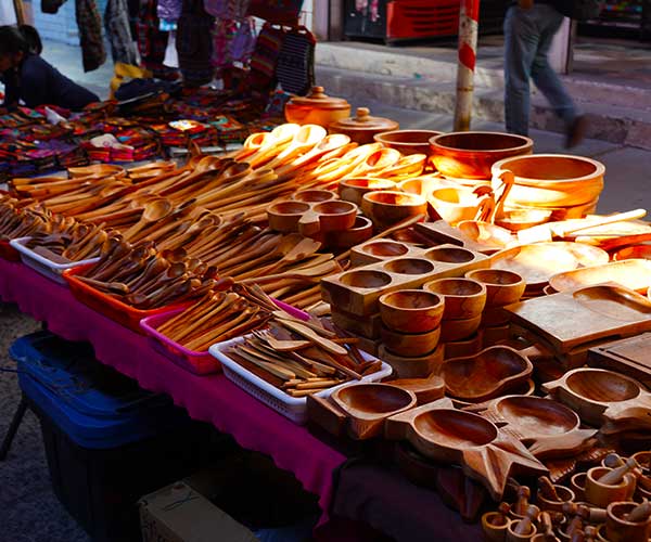 Local food and traditional products at Tlacolula market Oaxaca
