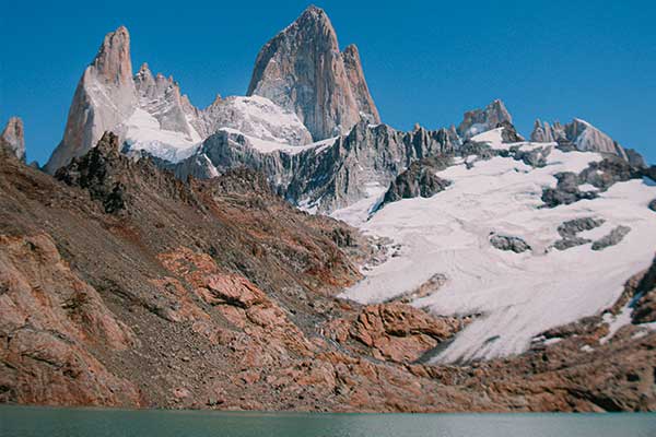 Fitz Roy mountain landscape near El Chaltén in Argentine Patagonia